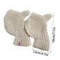 Keep Warm Lengthen Wrist Gloves Solid Color Half Finger Mitten for Teens — image 8 of 20