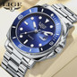 Square Watch Men Business Casual Wristwatch Luxury Luminous Date Quartz Watch Steel Watches — image 7 of 23