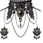 Halloween Jewelry Set Gothic Bracelet Choker Necklace Earrings for Party Cosplay — image 8 of 12