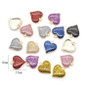 30Pcs  Enamel Pendants Hope Luck  Heart Shape Mom Pendant for Jewelry Making Necklace Bracelet Earrings DIY Handmade Craft Jewelry Charms — image 7 of 24