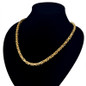 Man's Fashion Jewelry 4MM Silver Gold Plated Stainless Steel Byzantine Link Chain Necklace for Men — image 7 of 18