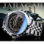 Jaragar 3 Dial Men's Automatic Watch Stainless Steel Mechanical Men's Watches Date Week Display Luminous Wristwatch Blue Glass — image 8 of 20