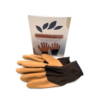 Gardening gloves High Elasticity Breathable Khaki And Brown Nylon Gardening Gloves For Unrestricted Long Wear — image 2 of 7