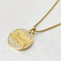 316L Stainless Steel Last Supper Pendant Gold Plated Iced Out Bling AAA Cubic Zircon Round Necklace For Men Father's Day Gift Hip Hop Jewelry — image 5 of 8