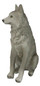 Cries Of The Night Sitting Alpha Grey Direwolf Wolf Home Decor Figurine 6"H — image 6 of 11