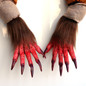 Halloween Cosplay Wolf Claw Shape Gloves Full Finger Mitten Carnivals Outdoor Gloves Rubber Gloves for Boys Girls WON — image 8 of 13