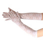Flower Long Gloves Lace Gloves Prom Gloves Bridal Gloves for Wedding Gloves — image 10 of 13