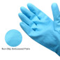 3 Pack Reusable Cleaning Gloves Latex Free, Dishwashing Gloves With Cotton Flock Liner And Embossed Palm, Waterproof Household Gloves For Laundry, Gardening (Small) — image 9 of 9