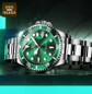 Orologi Al Quarzo クォーツ時計 Luxury Business Watches Big Dial Watch Gift Gold Watch for Men Rotatable Bezel Sapphire Glass Stainless Steel Band Sport Quartz Wristwatch Reloj Uhrenbeweger — image 17 of 21