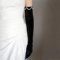 Classical French Black Gloves Velvet Gloves Armwear for Evening Party Wedding — image 8 of 12