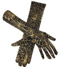 Stretchable Spiderweb Pattern Gloves Soft Breathable Arm Gloves For Halloween Costume Accessories Cosplay Handwear — image 3 of 12