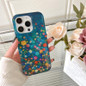 Little Blue Wild Flowers Colorful Flower Translucency Sparkling Glitter Sequin Glossy Case for iPhone 12 13 14 15 16 Pro Max — image 4 of 9