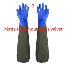Practical Drain Cleaning Gloves,Pond Gloves,Long Rubber Gloves Safety Work Gloves Non slip and Waterproof Gloves — image 3 of 5
