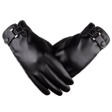 Driving Full Finger Gloves Touchscreen Gloves Fleece Lining Warm Gloves — image 3 of 13