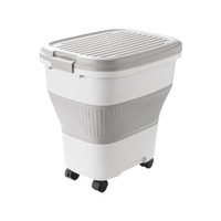 Large Capacity Food Container Rice Storage Box with Sealed Lid Kitchen Tool — image 2 of 11