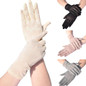 Reusable Lace Perspective Household Gloves Outdoor Uv-proof Riding Screen Show Party Household Mesh Breathable Long Gloves — image 12 of 12