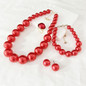 4Pcs/Set Elegant Vintage Pearl Necklace Set Korean Style Women Choker Bridal Wedding Jewelry with Earrings Ring Fashion Accessories — image 36 of 55