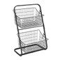 2 Tiers Iron Storage Shelf Rack for Kitchen Seasoning Organizer Fruits Holder Assembly Bathroom Cosmetic Basket DOU — image 11 of 11