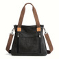 1pc Ladies' Large-capacity Tote Bag, Suitable for Office and Commuting, Classic and Simple, Casual and Versatile Design, Zippered Bag, Handbag — image 18 of 46