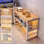 Multifunctional Kitchen Storage Cabinet with Microwave Stand and Cutting Board — image 20 of 58