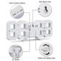 1PC LED Nordic Digital Alarm Electronic Clocks Wall Clocks Hanging Watch Table Clock USB LED Digital Table Wall Clock — image 5 of 18