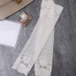Lace Gloves Sunscreen Long Lace Fingerless Mittens Covered Scar Elastic Sleeve Ladies Driving Gloves — image 12 of 14