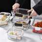 PP Food Storage Box Plastic Transparent Container Set with Lid Leakproof Kitchen Storage Bottle Jar Dry Food Jar Stackable Organizer Box for Freezer,Dishwasher, Oven, Microwave,Leftovers — image 29 of 36