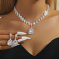 Sparkling Diamond Earrings and Necklace Set for Women | Luxury Evening Party Jewelry — image 4 of 15
