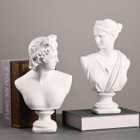 Ancient Greece European Resin David Venus Head Statuees Decoration Home Livingroom Goddess Sculpture Figurin Office Desktop Furnishing Crafts — image 2 of 13