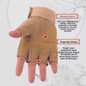 Tactical Fingerless Gloves for Men - Non-Slip & Durable for Outdoor Training, Cycling, and Hiking — image 5 of 13