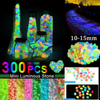 300/200/100pcs Glow Rocks Decoration Pebbles Luminous Stones for Outdoor Walkways Glow In The Dark Pebbles Glowing Stones Tank Aquarium Home Garden Yard Decor Fish Tank — image 2 of 56