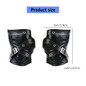 Fingerless Punk Style Gloves Durable PU For Motorcycle Outdoor Activity — image 8 of 11