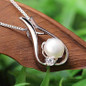 Pearl Necklaces,Gift for Women Wife, Pearls Pendant Necklace, Christmas Day Gifts for Mom Wife Girlfriend Her, Anniversary Birthday Gifts Fine Jewelry Valentine's Mothers Day Gifts for mom — image 6 of 7