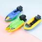 1pc Speed Boat Ship Wind Up Toy Float In Water Kids Toys Classic Clockwork Toys Bathtub Shower Bath Toys for Children Boys Toys — image 4 of 11