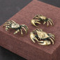 3 Styles Available Brass Crab Small Statue Ornaments Retro Animal Miniatures Figurines Office Desk Decorations Home Decor Crafts — image 12 of 12