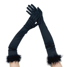 Fashion Gloves Female Elegant Solid Etiquette Gloves Wedding Party Long Gloves — image 3 of 15