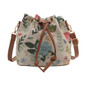 Women Bucket Bag Drawstring Shoulder Bag Female Fashion Crossbody Messengers Bag Ethnic Styles Handbag for Travel Work — image 6 of 14