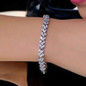 2019 Fashion Bracelet Woman 925 Sterling Silver Crystal Diamond Bracelets Gifts — image 8 of 11