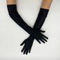 Satined Gloves for Wedding Ceremony Simple Elbow Gloves Formal Occasion Gloves Banquet Long Gloves for 1920s Costume — image 16 of 16