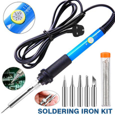 60W Soldering Iron Full Kit Electronic Welding Irons Tool Adjustable Temperature — image 3 of 14
