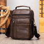 Genuine Leather Messenger Bag - Black, Multi-Compartment, Adjustable Strap, Ideal for Men's Daily Commute, Business, Travel — image 26 of 29