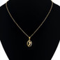 Gold Plated Vintage Bohemian Oval Necklace for Women Small CZ Pendant Link Chain Necklace Collarbone Collares Fashion Jewelry — image 9 of 22