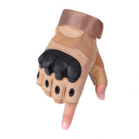 Tactical Gloves for Men - Half Finger Outdoor Training & Combat Hard Shell Protective Riding Sports Gloves with Anti-Slip Grip — image 2 of 28