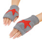 Knitted Gloves for Adult Mittens Male Female Winter Gloves with Pentagram Pattern Fingerless Gloves SNO — image 7 of 8