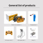 9Channel 2.4G 1/24 RC Bulldozer Engineering Simulation RC Truck Interactive Electric Toy for Kids Construction Model Car ONS — image 9 of 10