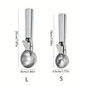 1Pc, Ice Cream Scoop, Premium Ice Cream Scoop with Trigger, Stainless Steel Ice Cream Scoop, Heavy Duty Metal Ice Cream Scoop, Watermelon Scoop, Dessert Scoop, Dishwasher Safe, Great for Frozen Yogurt, Ice Cream, Sundaes, Kitchen Accessories — image 18 of 18