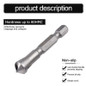 3/15pcs Countersink Deburring Tool Set Drill Bits 1/4 Hex Shank Chamfer Wood Countersink Deburring Drill Bit Tool 5/64 1/8 3/16 — image 8 of 13