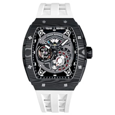 Watchs For Men Automatic  Luxury Tonneau Watch  Energy Storage Indicator  Sapphire Glass  50M Waterproof  Fluororubber Strap  Gifts For Men — image 3 of 8