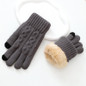 Touchscreen Winter Gloves for Men - Double Layer Fleece Lined, Cold Weather Thermal Gloves, Soft Cashmere-Like Knit — image 6 of 12