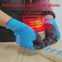 1000V Insulated Electrical Gloves - Ultra-Thin & Flexible for 380V/400V Low Voltage Live Work — image 2 of 10